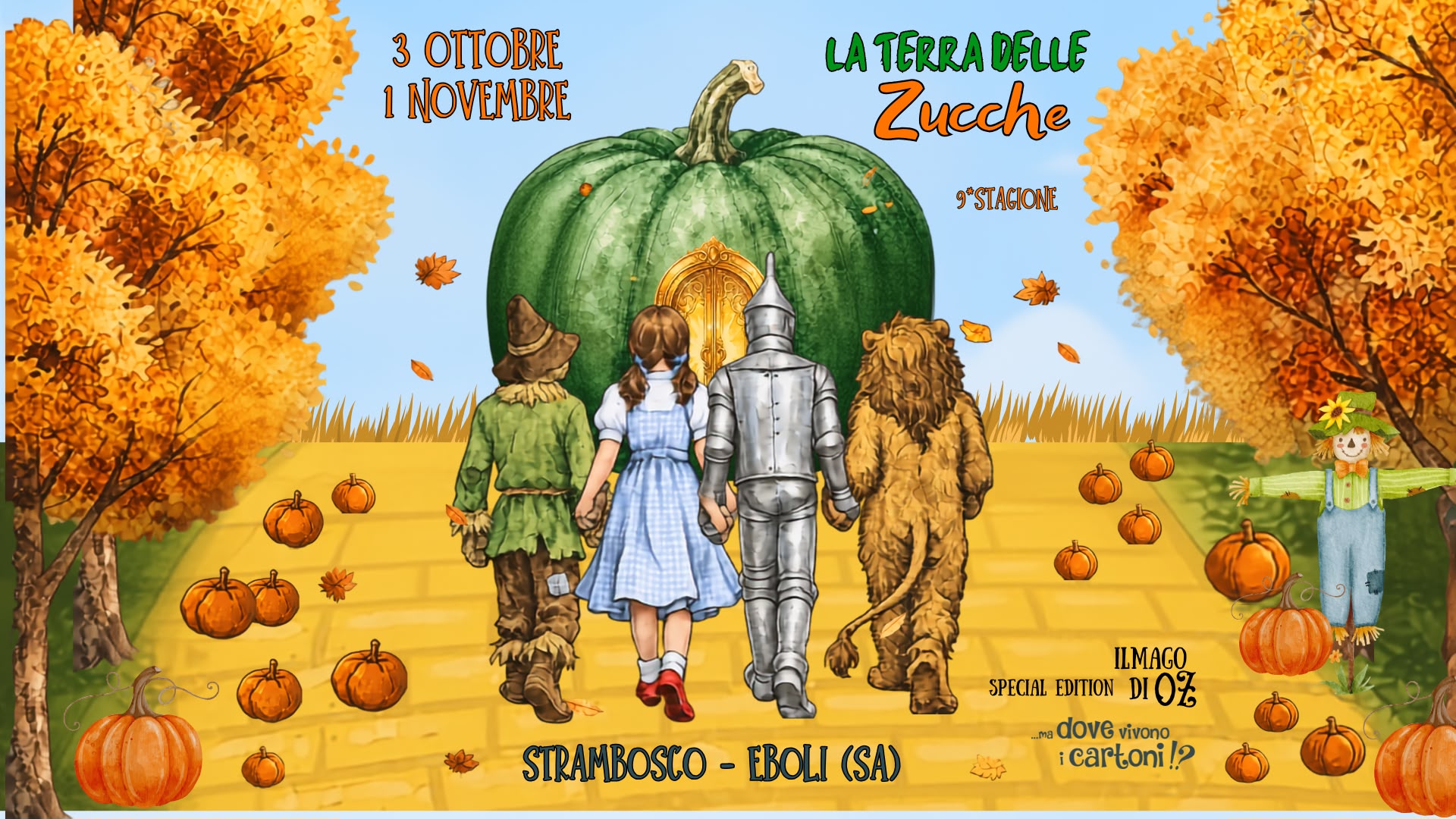 Locandina Terra Delle Zucche 2026 - IX Edizione - Speciale Mago di OZ